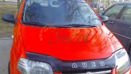 Дефлектор капота Chevrolet Aveo с 2003-2006 (седан) с 2003-2008 (х/б), VIP TUNING, CH01
