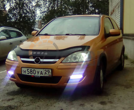 Дефлектор капота Opel Corsa C c 2000-2007, VIP TUNING, OP06