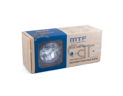 MTF Light. Фары противотуманные светодиодные автомобильные FL25W MTF Light 12В, 22Вт, ЕСЕ R19, универсальные, комплек