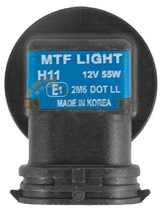 Лампы галогенные H11 (PGJ19-2), 12V, 55W, 3000K,  AURUM, MTF Light, HAU1211