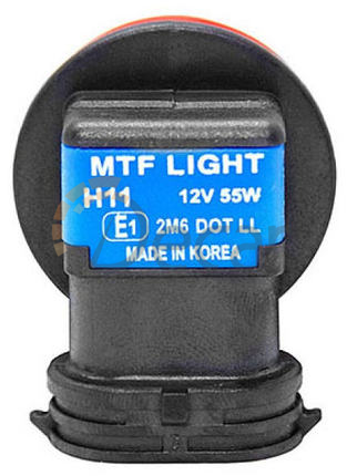 Лампы галогенные H11 (PGJ19-2), 12V, 55W, 5500K, PALLADIUM, MTF Light, HPA1211