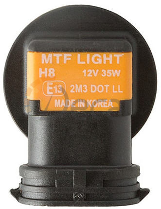 Лампы галогенные H8 (PGJ19-1),12V, 35W, 4400K, TITANIUM, MTF Light, HTN1208