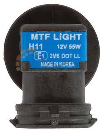 Лампы галогенные H11 (PGJ19-2), 12V, 55W, 5000K, VANADIUM, MTF Light, HVN1211